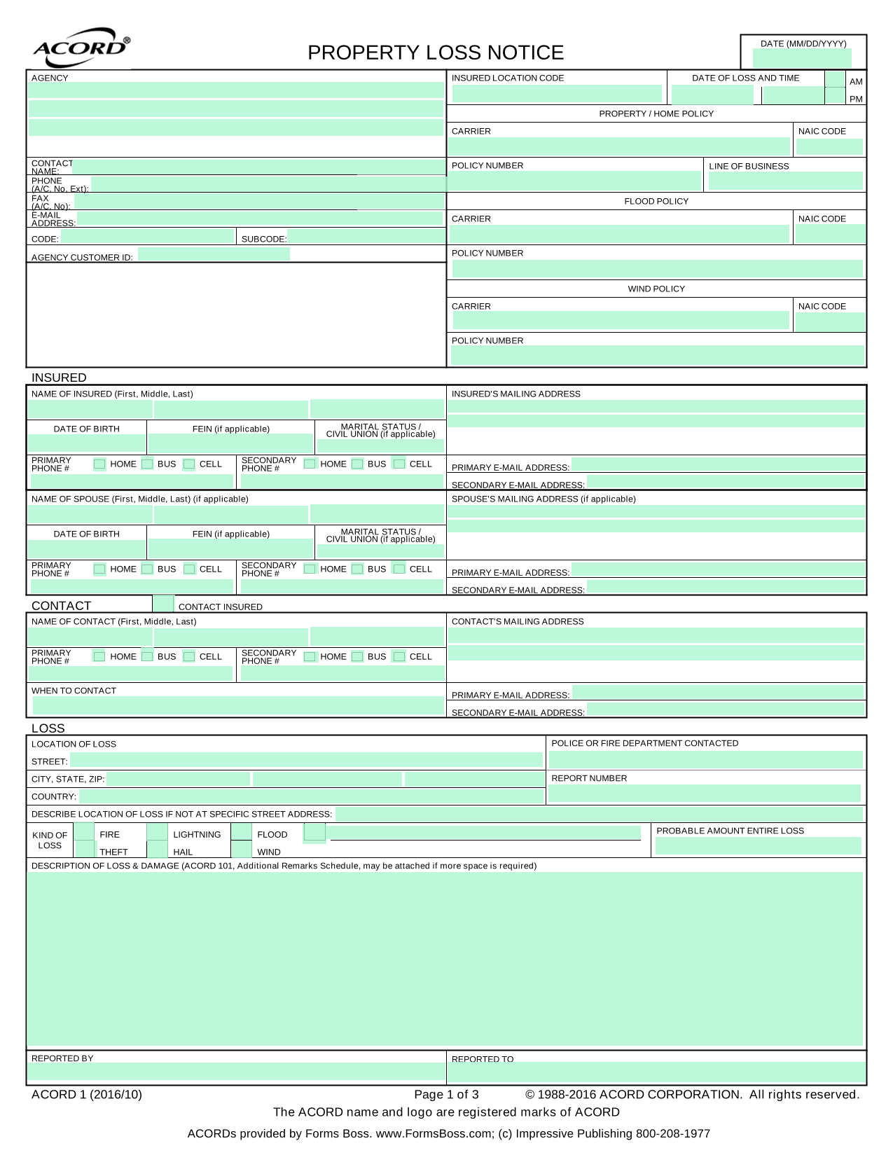 Acord 1 screenshot